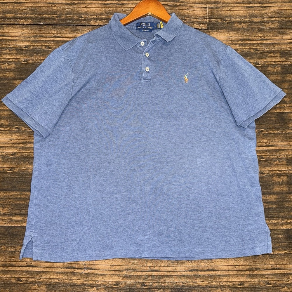 Polo Ralph Lauren Classic Fit Polo Shirt Size 2XL Blue